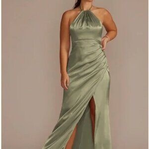 Eucalyptus Halter Dress
